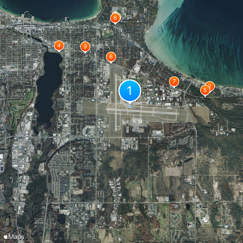 Cherry Capital Airport Map