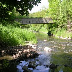 Most přes Botič poblíž ulice U Hellady