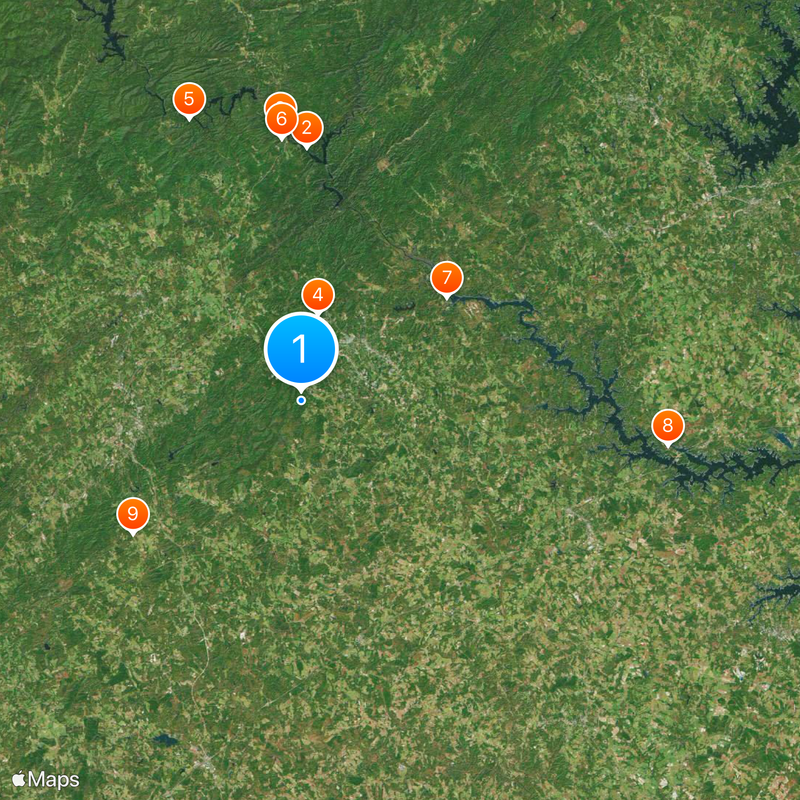 Currahee Mountain Map