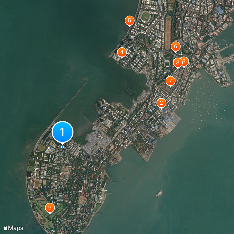 Cuffe Parade Map