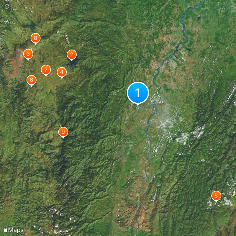 Hacienda Nápolés Mapa