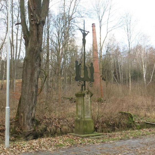 Kříž u cyklostezky z Rožan do Šluknova