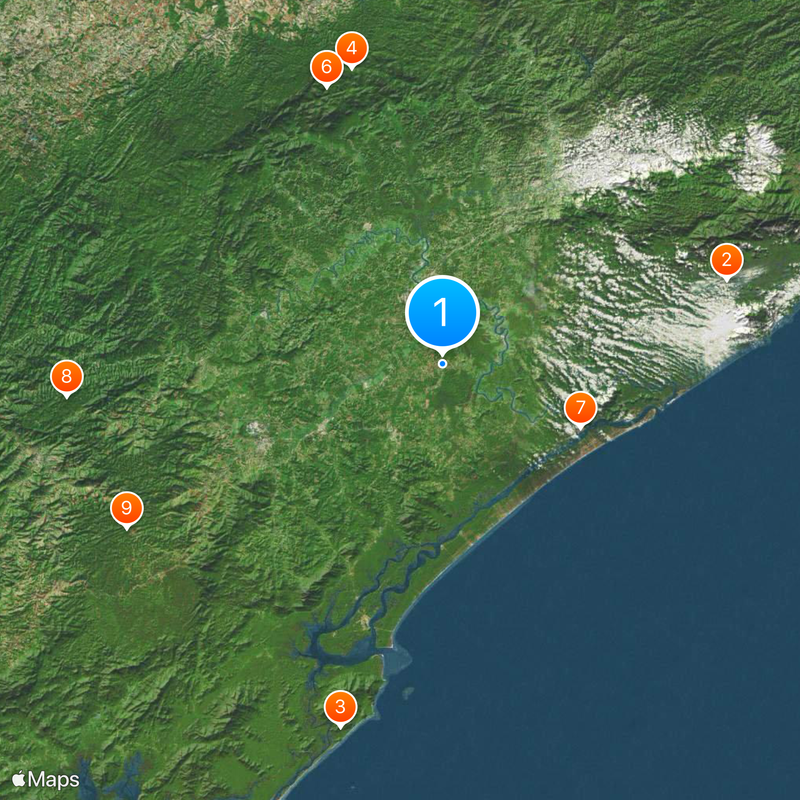 Vale do Ribeira Map