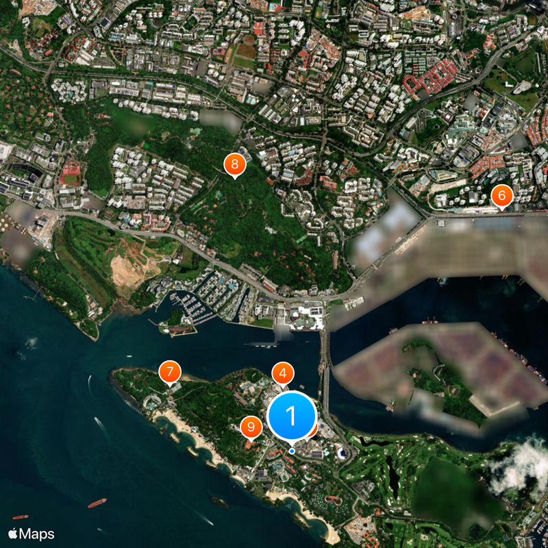 Resorts World Sentosa Kaart