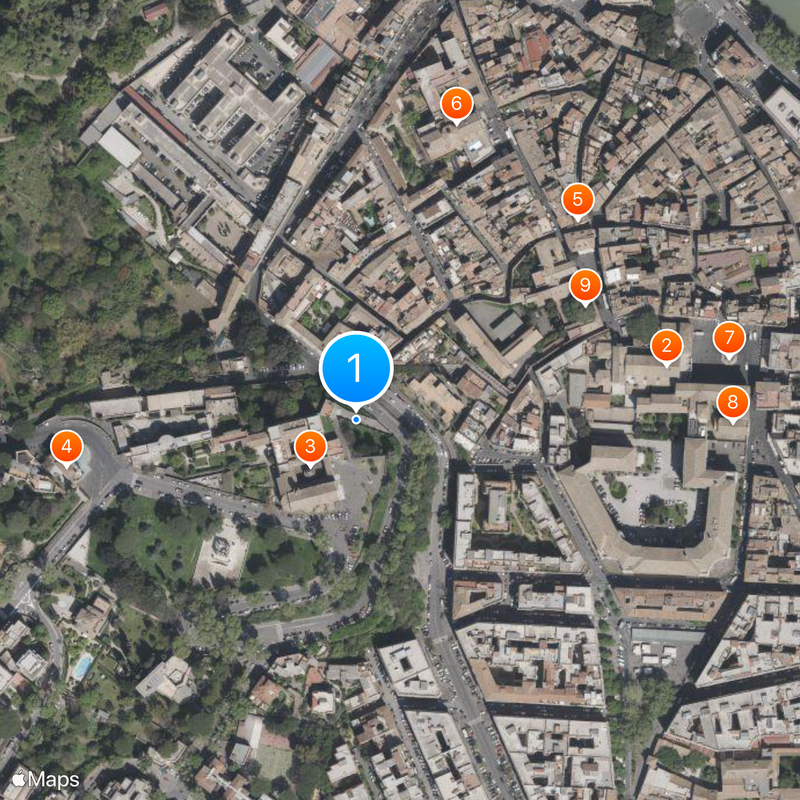 Kościół św. Piotra in Montorio Mapa