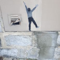 Pochoir de l’artiste Ender réalisé pendant le festival Points de Vue 2024.