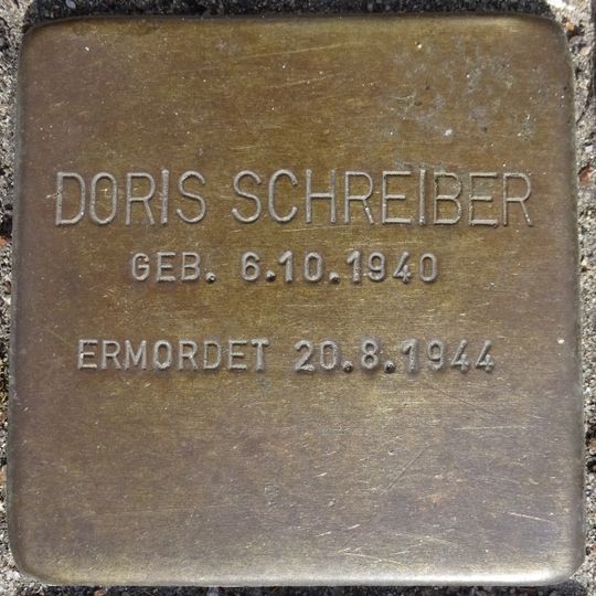 Stolperstein à la mémoire de Doris Schreiber