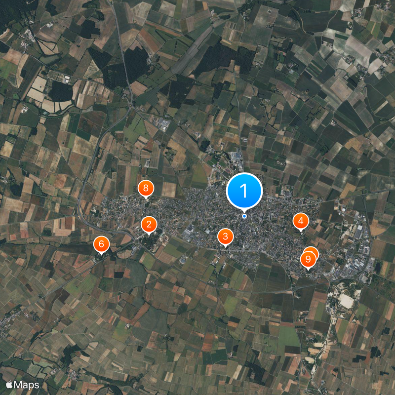 Doué-la-Fontaine Mappa