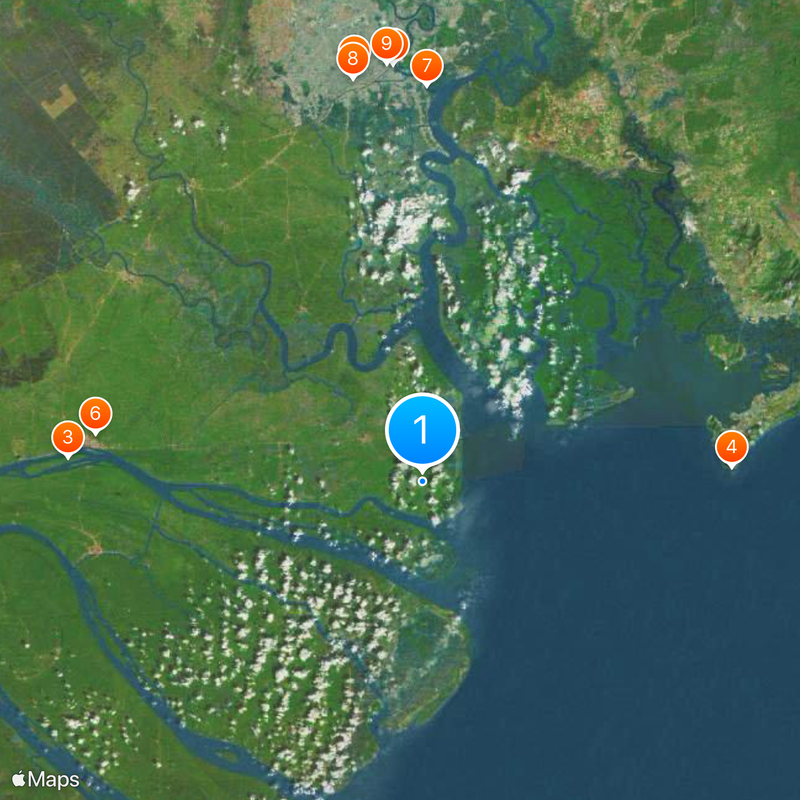 Can Gio Mangrove Forest Map