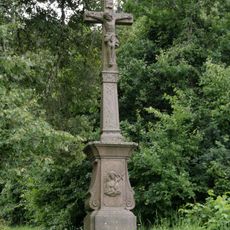 Morový hřbitov s křížem