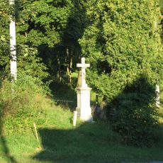 Pamětní kříž u silnice v Horním Bohdíkově