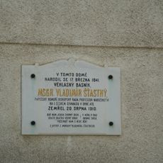 Pamětní deska Vladimíra Šťastného v Rudíkově