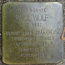 Stolperstein en memoria de Paul Wulf