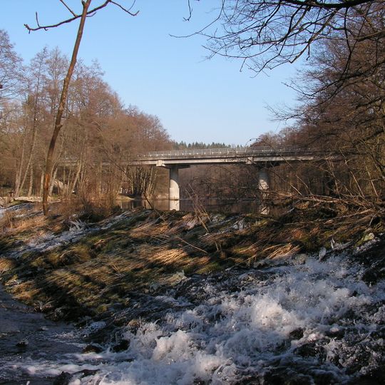 Most silnice II/126 přes Želivku u Soutic