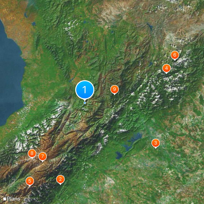 Monumento a la Virgen de la Paz Mapa