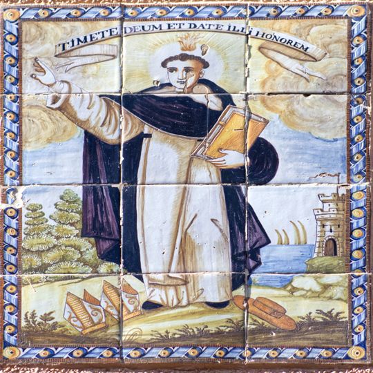 Retablo cerámico de San Vicente Ferrer