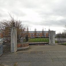 Four Gatepiers At Entrance To Liverpool Speke Airport