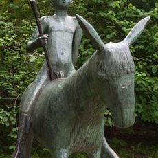 Rider on a donkey