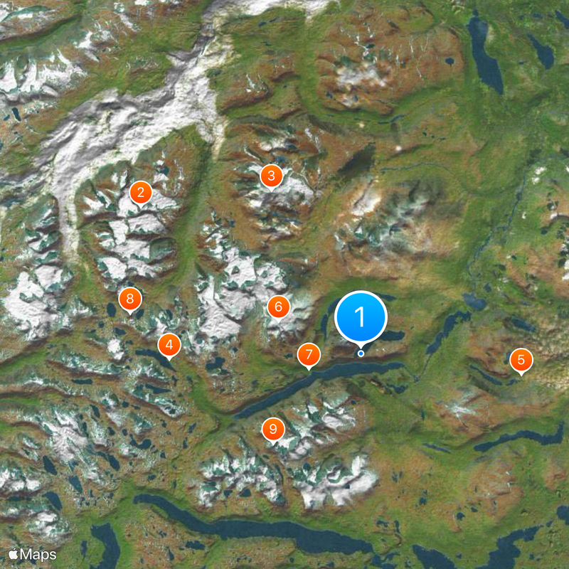 Besseggen Map