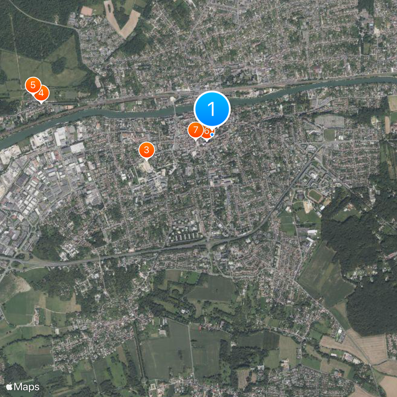 Lagny-sur-Marne Karte