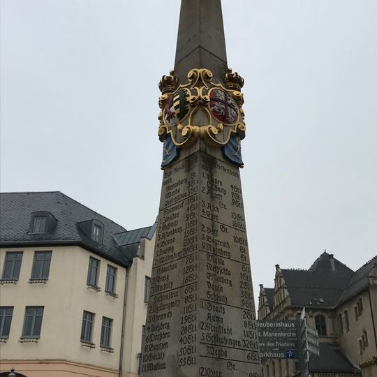 Polish-Saxon Post Milestone in Reichenbach im Vogtland