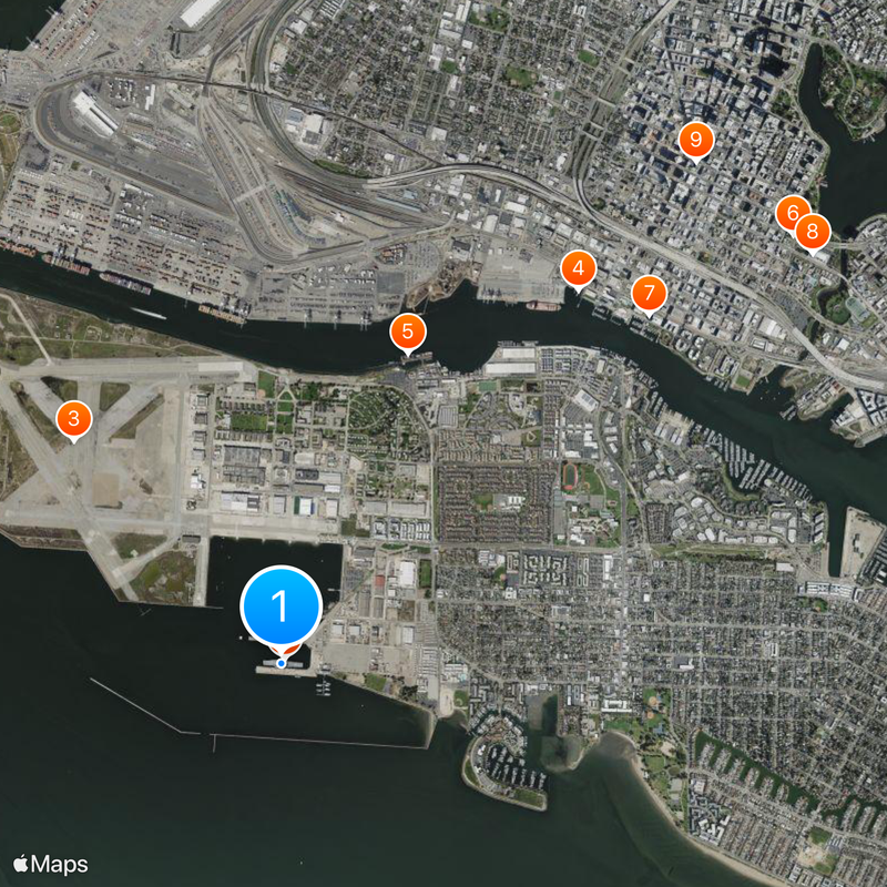 USS Hornet Museum Map
