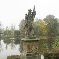 Socha svatého Václava na Kerkově nábřeží pod zámkem v Libochovicích