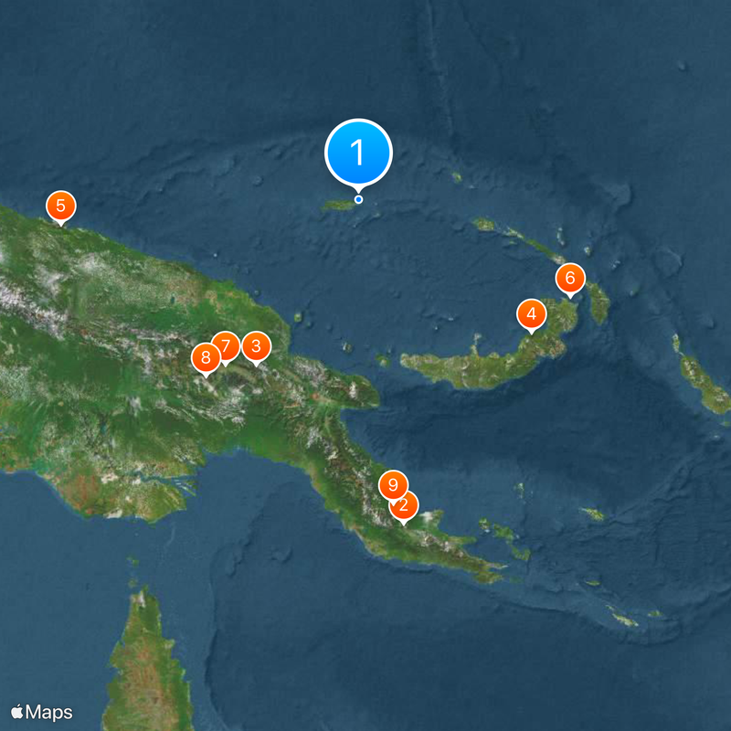 Manus Regional Processing Centre Kaart