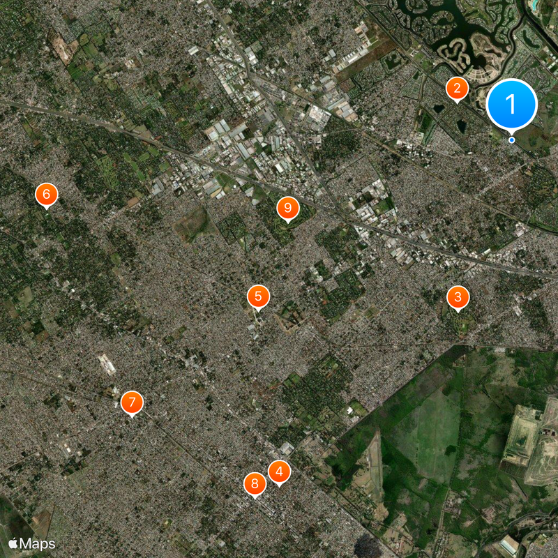 Malvinas Argentinas Partido Map