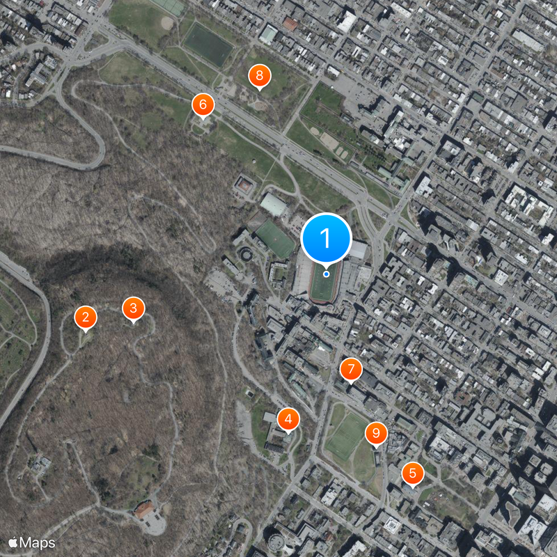 Percival Molson Memorial Stadium Mappa