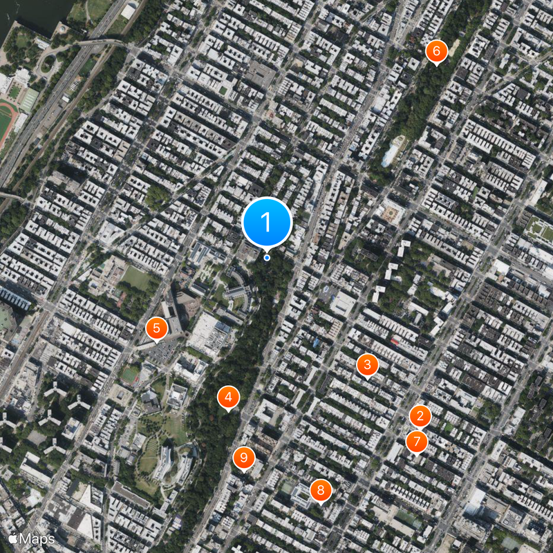 Hamilton Grange National Memorial Map