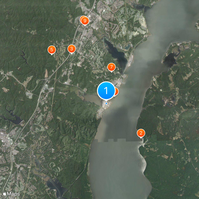 Marine Corps Base Quantico Mapa