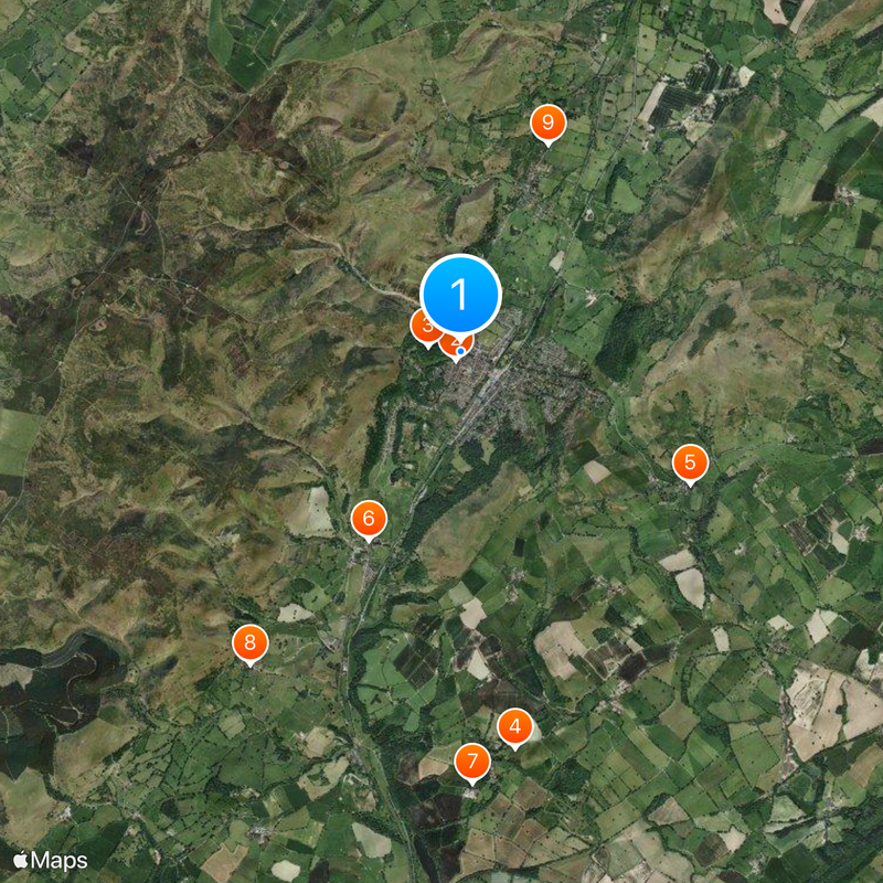 Church Stretton Mapa