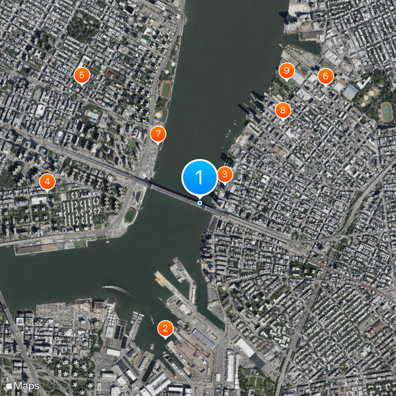 Williamsburg Bridge Kaart