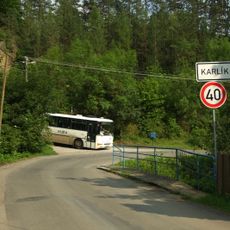 Most Karlické ulice v Karlíku východně od čp. 209