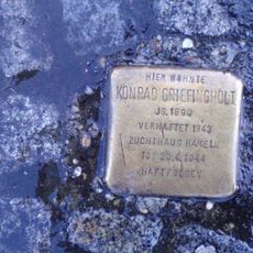 Stolperstein à la mémoire de Konrad Griefingholt