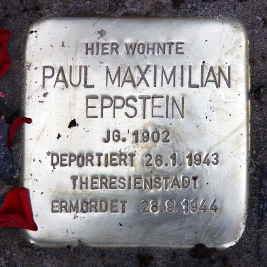 Stolperstein dedicated to Paul Maximilian Eppstein