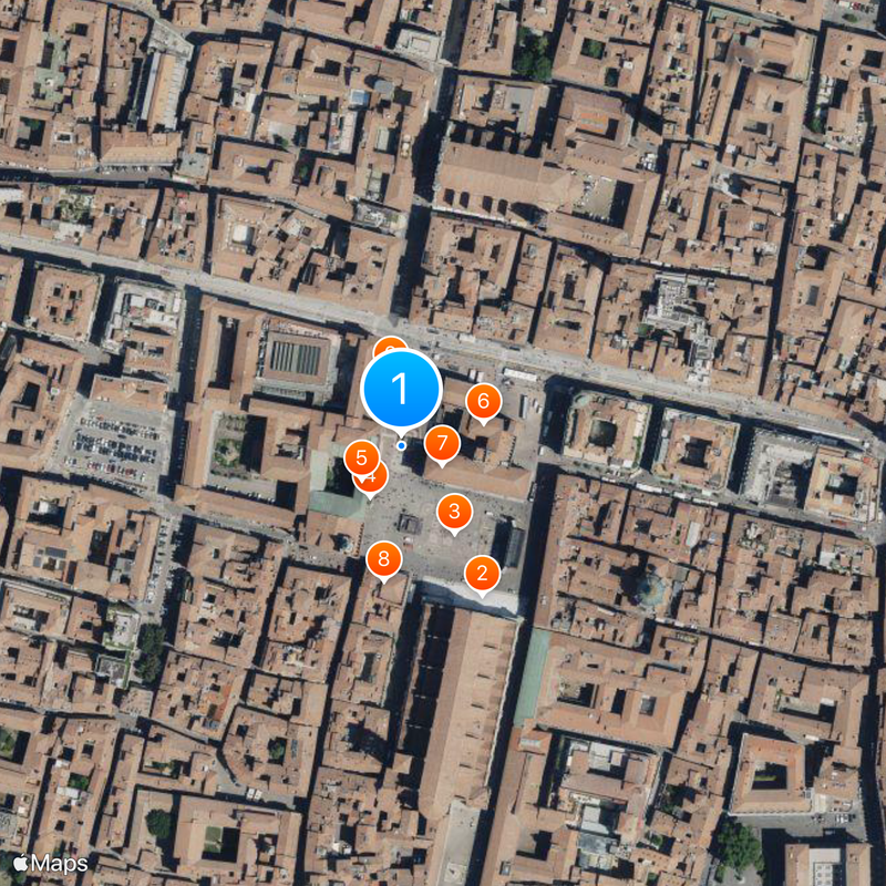 Fountain of Neptune, Bologna Mapa