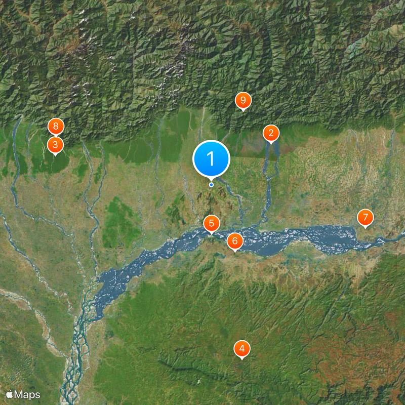 Bongaigaon, Assam, India Map