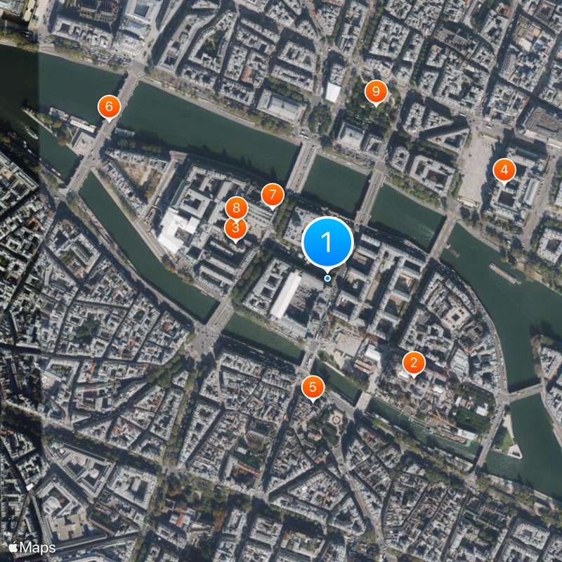 Île de la Cité Carte