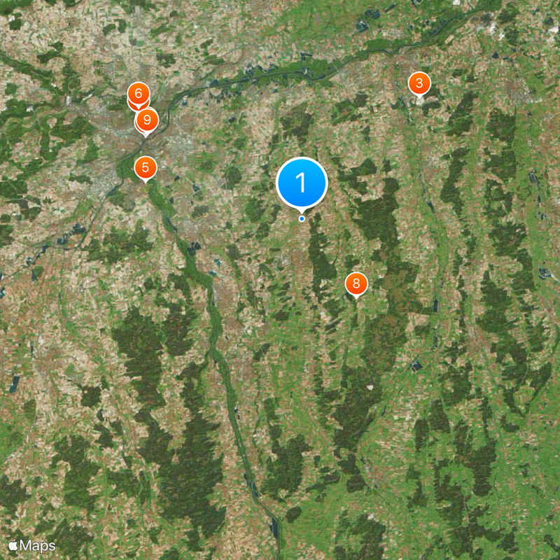 Circondario di Nuova Ulma Mappa