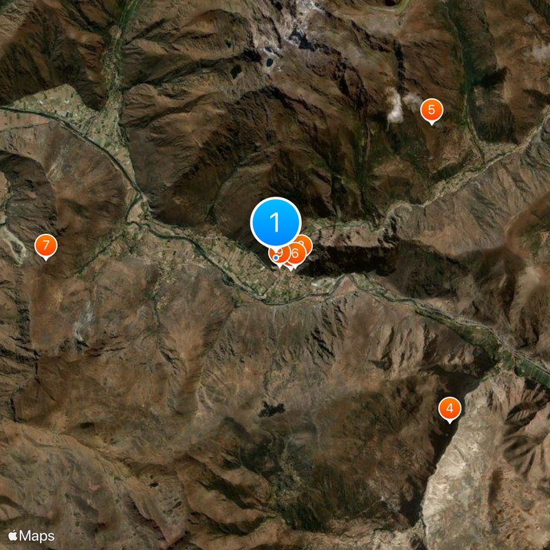 Ollantaytambo Mappa