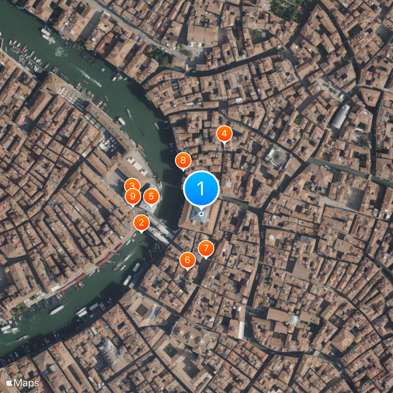 Fondaco dei Tedeschi Map