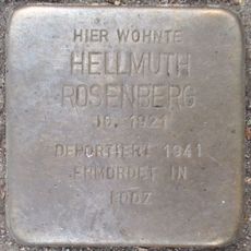 Stolperstein dedicated to Hellmuth Rosenberg
