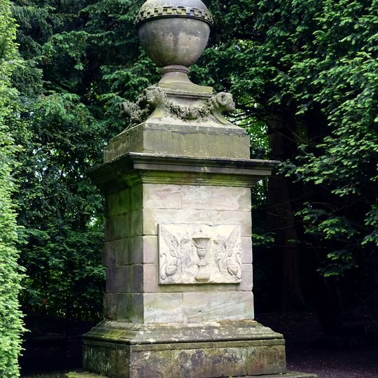 Cat's Monument at Shugborough Hall to north of the house