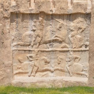 Relief of equestrian combat of Bahram II