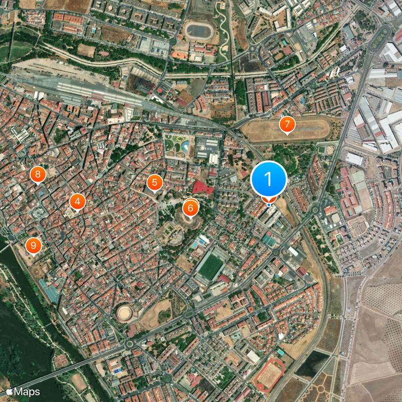 Roman Theatre of Emerita Augusta Map