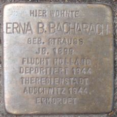 Stolperstein en memoria de Erna B. Bacharach