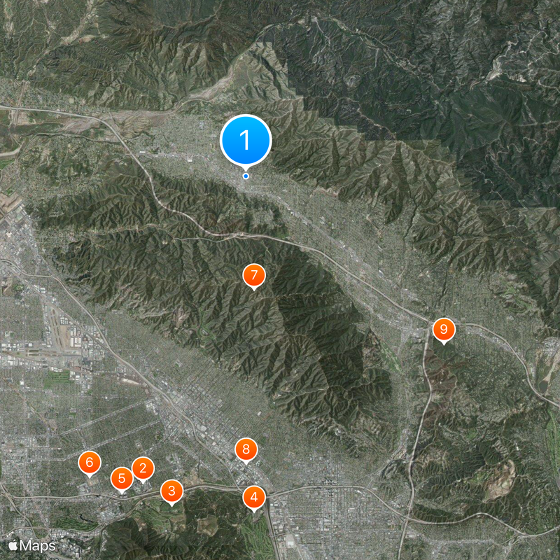 Sunland-Tujunga Carte
