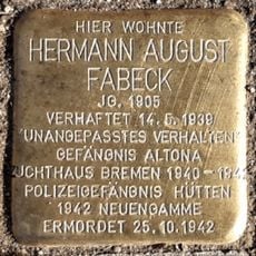 Stolperstein für Hermann August Fabeck